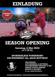Mehr über den Artikel erfahren Season Opener auf dem Sportplatz Vonderort