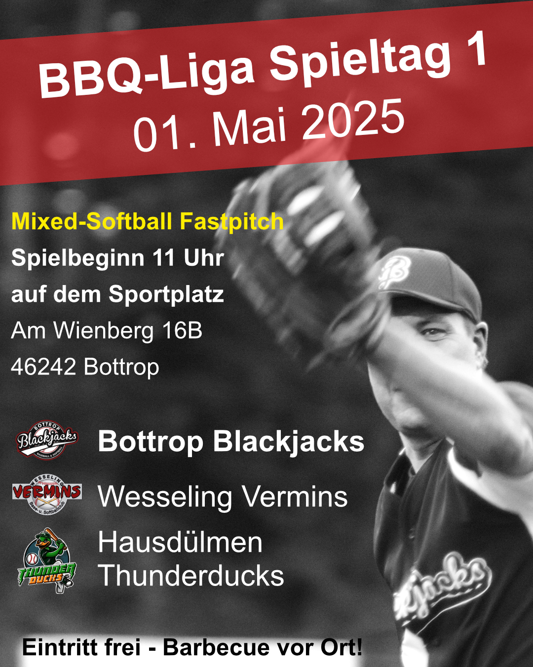 1. Spieltag in der BBQ-Liga – Heimspiel für uns!